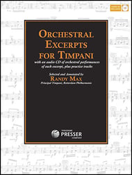 ORCHESTRAL EXCERPTS FOR TIMPANI BK/CD cover